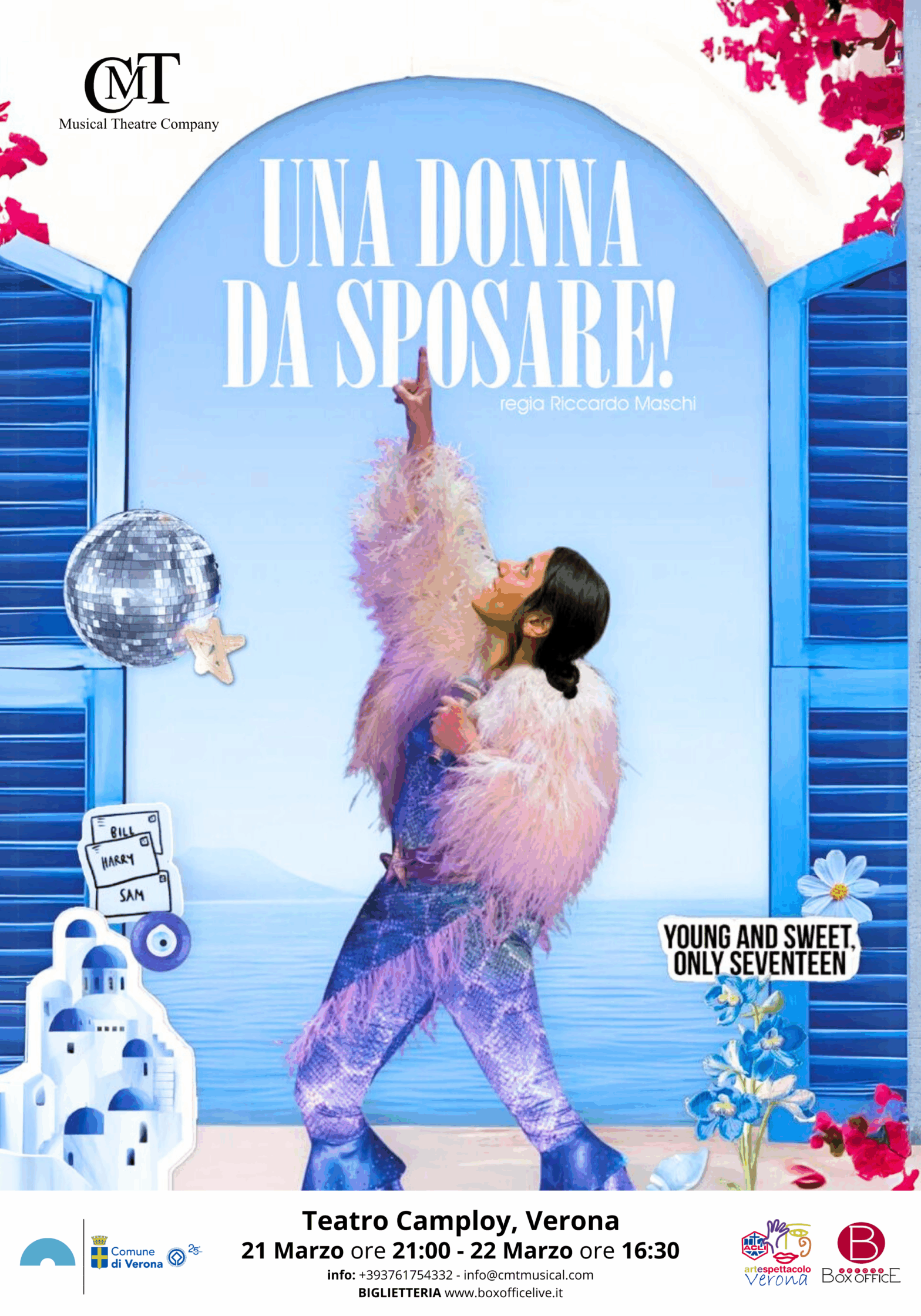 Locandina UNA DONNA DA SPOSARE Teatro Camploy 21 e 22.3.26