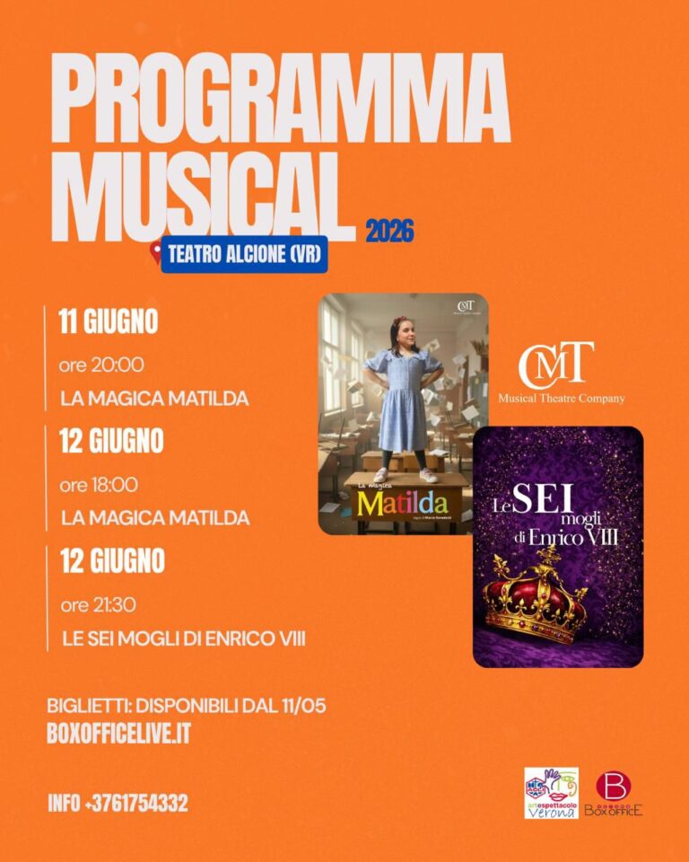 Saggi di fine anno 2026 CMT Musical Theatre Company